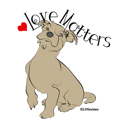 Love Matters with a Dog, an illustration by Karen Little